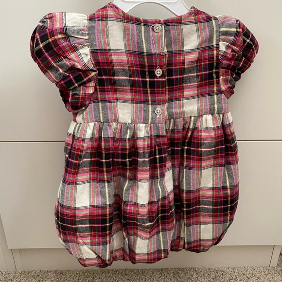 First Impressions Plaid Bubble Dress with Matching Bloomer - Picture 2 of 5